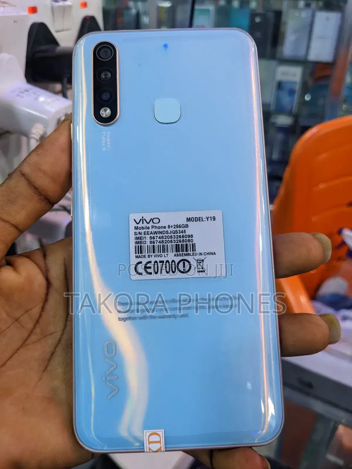 Vivo Y19 128 GB Blue