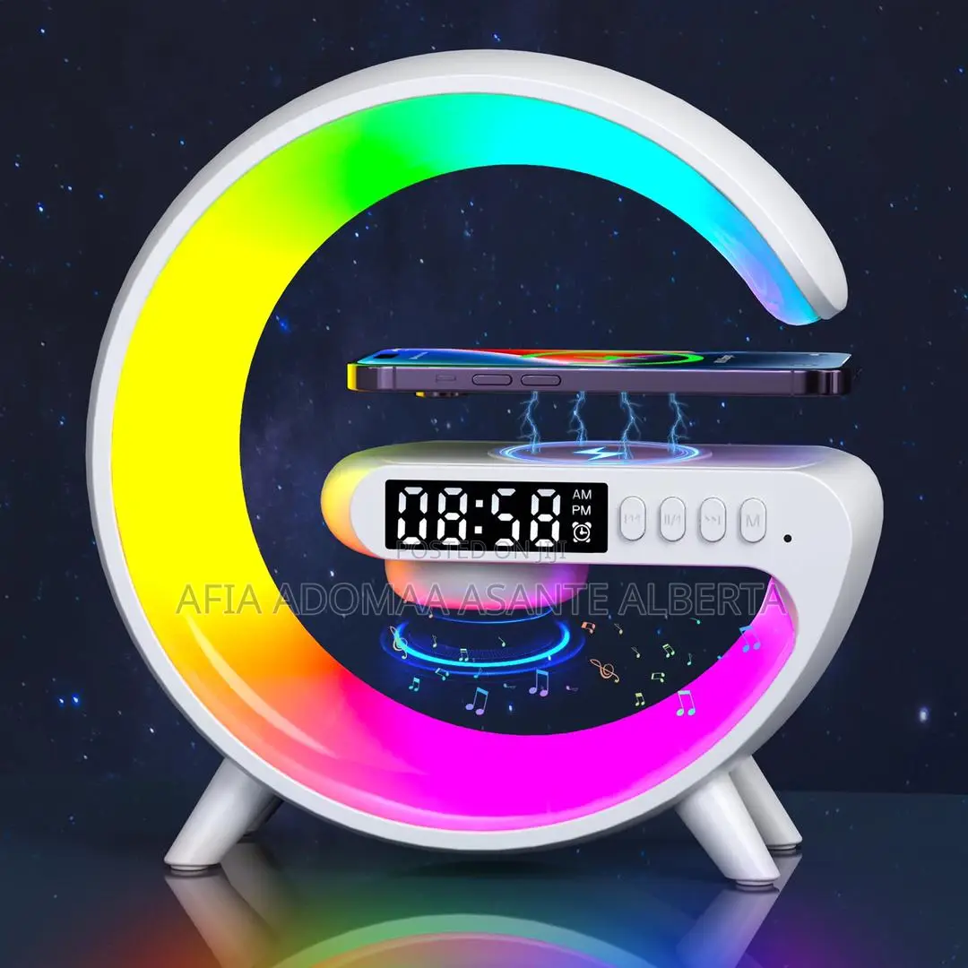 Wireless Fast Charger With Bluetooth Speaker,Smart Alarm
