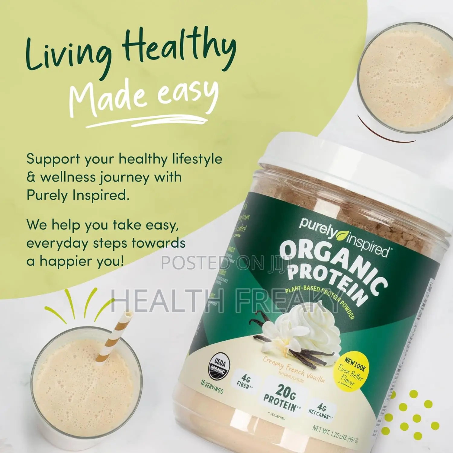 Organic Plant Protein Purely Inspired Vegan Plant Protein
