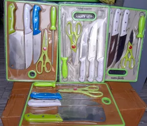 7pcs Knives, Scissors, Peeler and Chopping Board Set