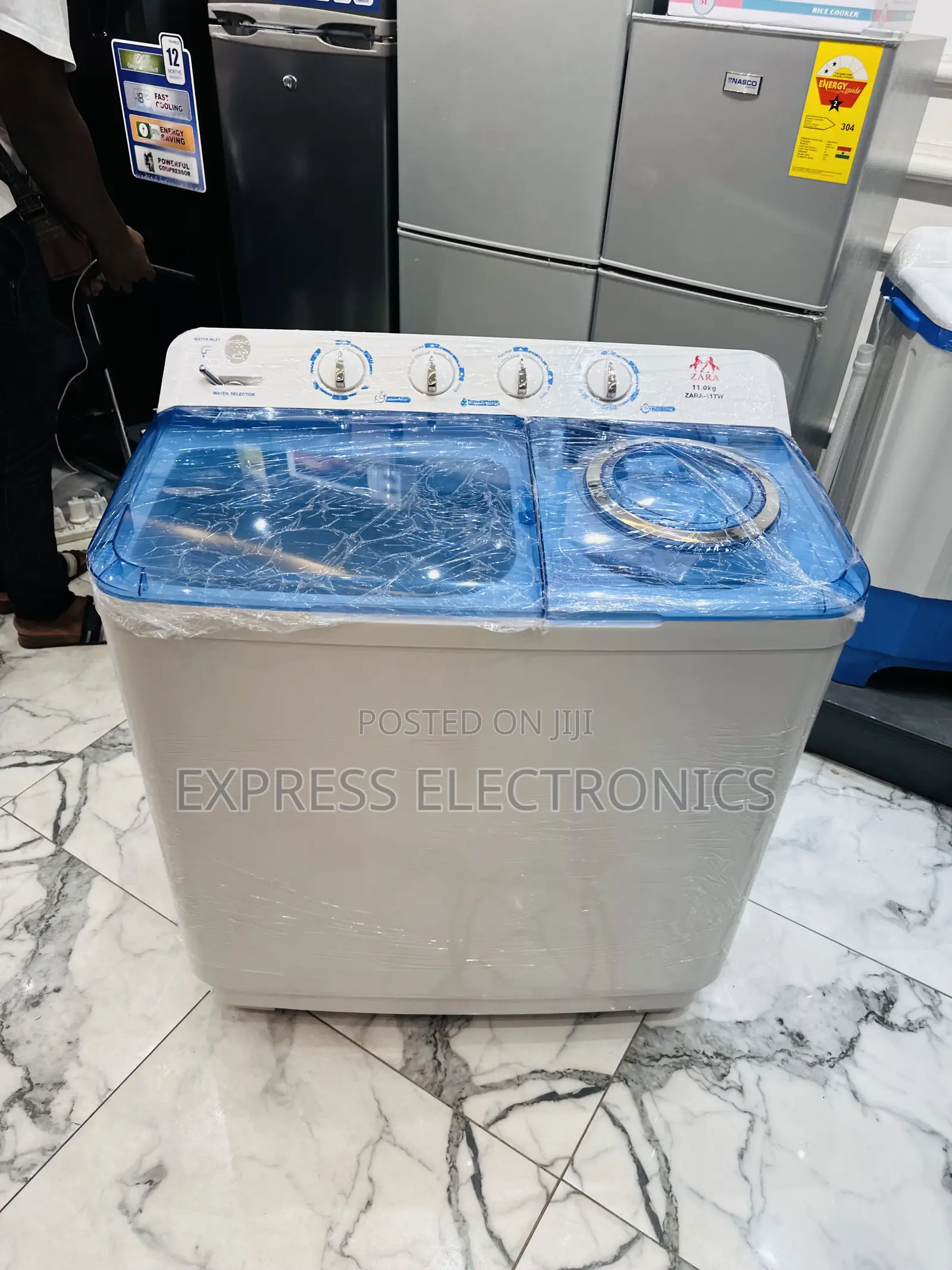 —11kg Topload Washing Machine Zara White