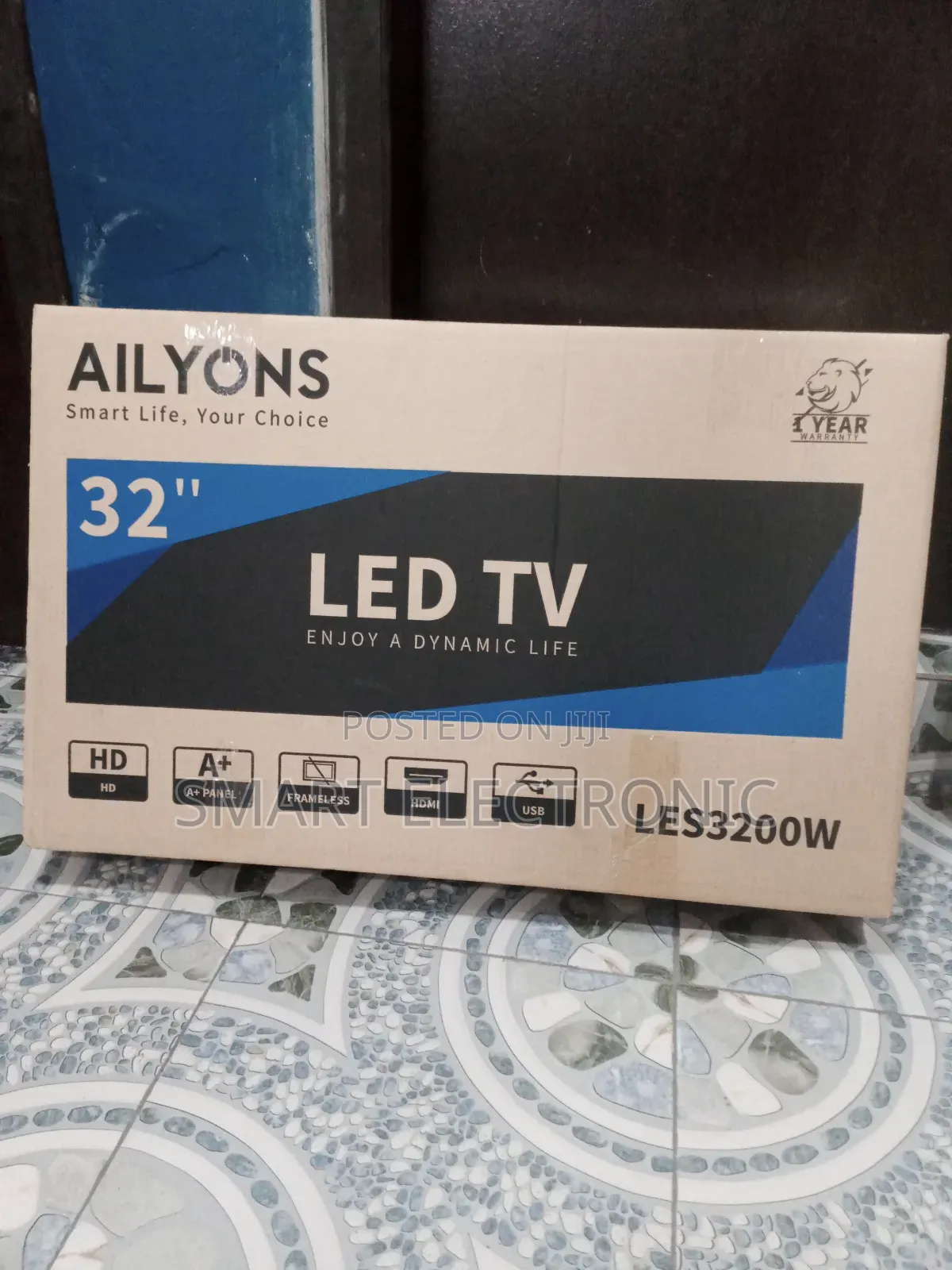 Ailyons Frameless Digital Satellite 32inches 2024LED T2/S2#