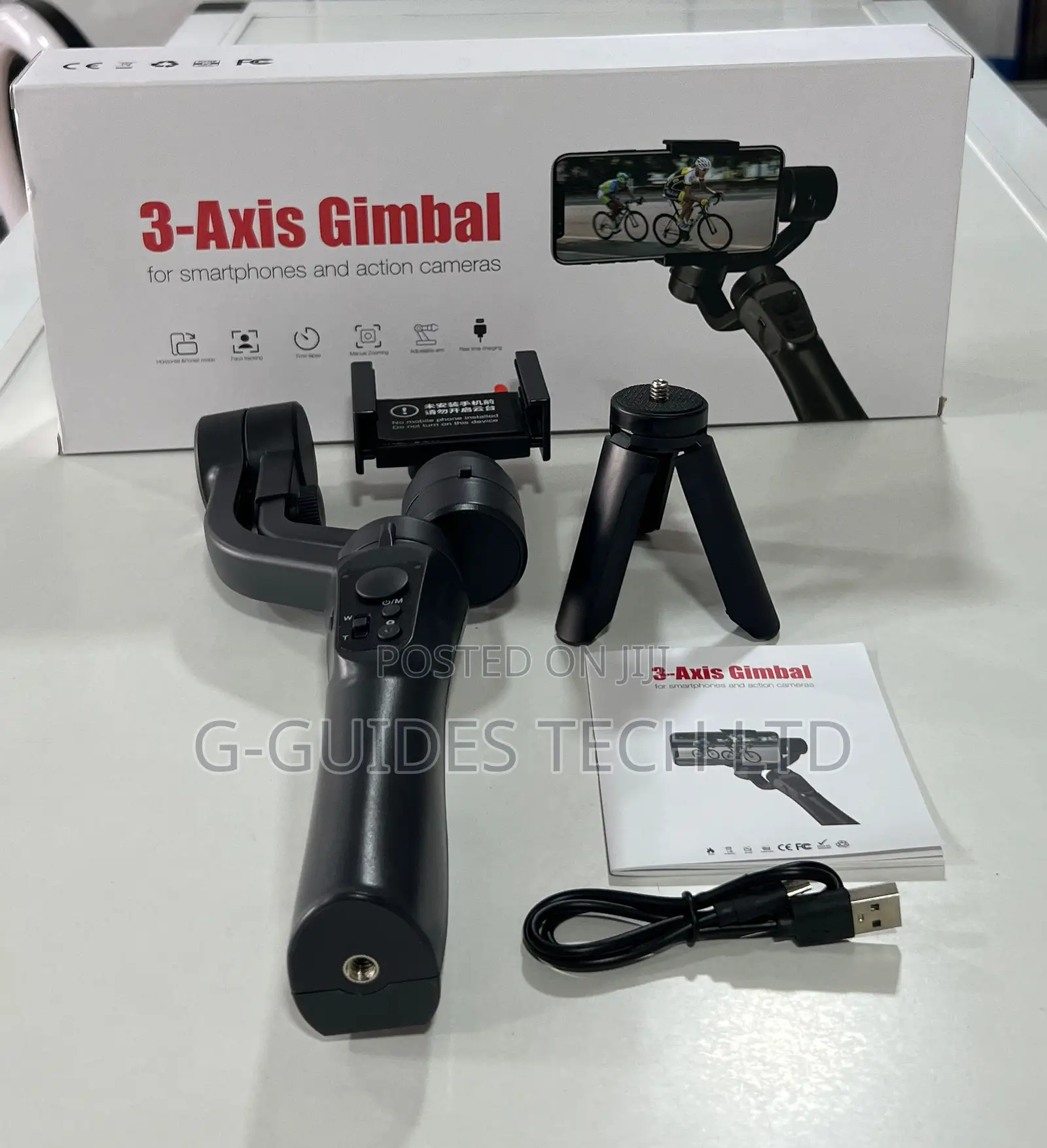 3-axis Gimbal Stabilizer For Smartphones And Action Cameras