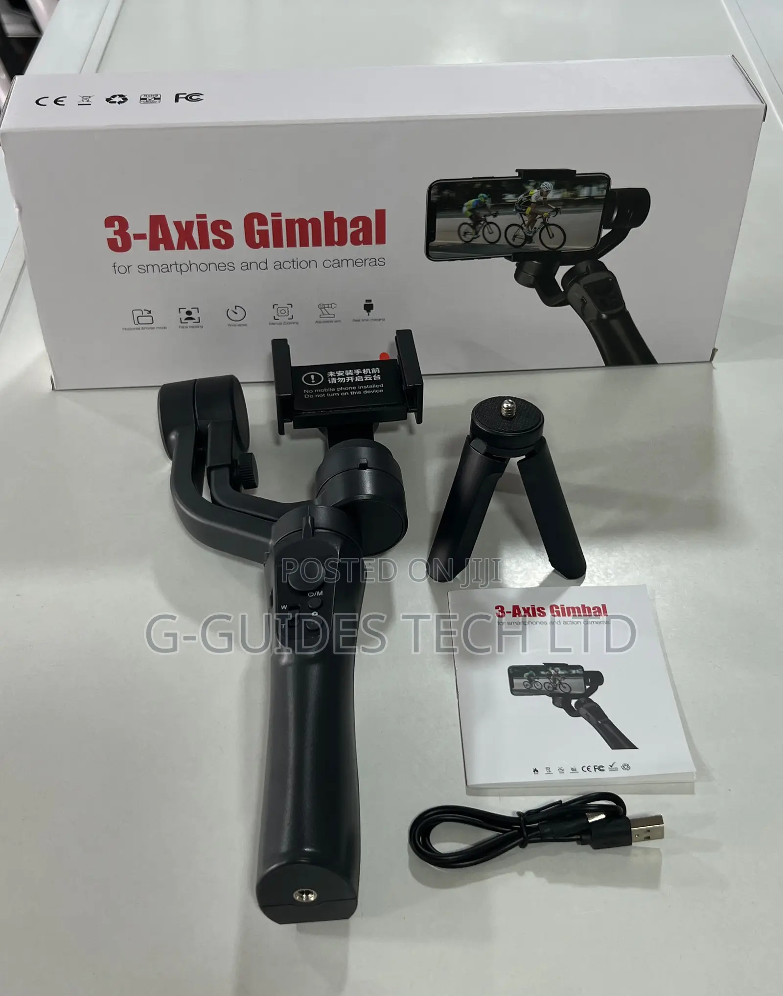 3-axis Gimbal Stabilizer For Smartphones And Action Cameras