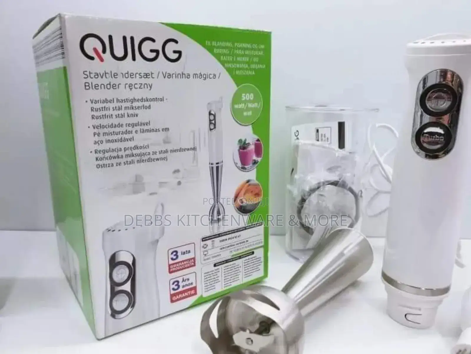 Quigg Corded Hand Blender Germany 