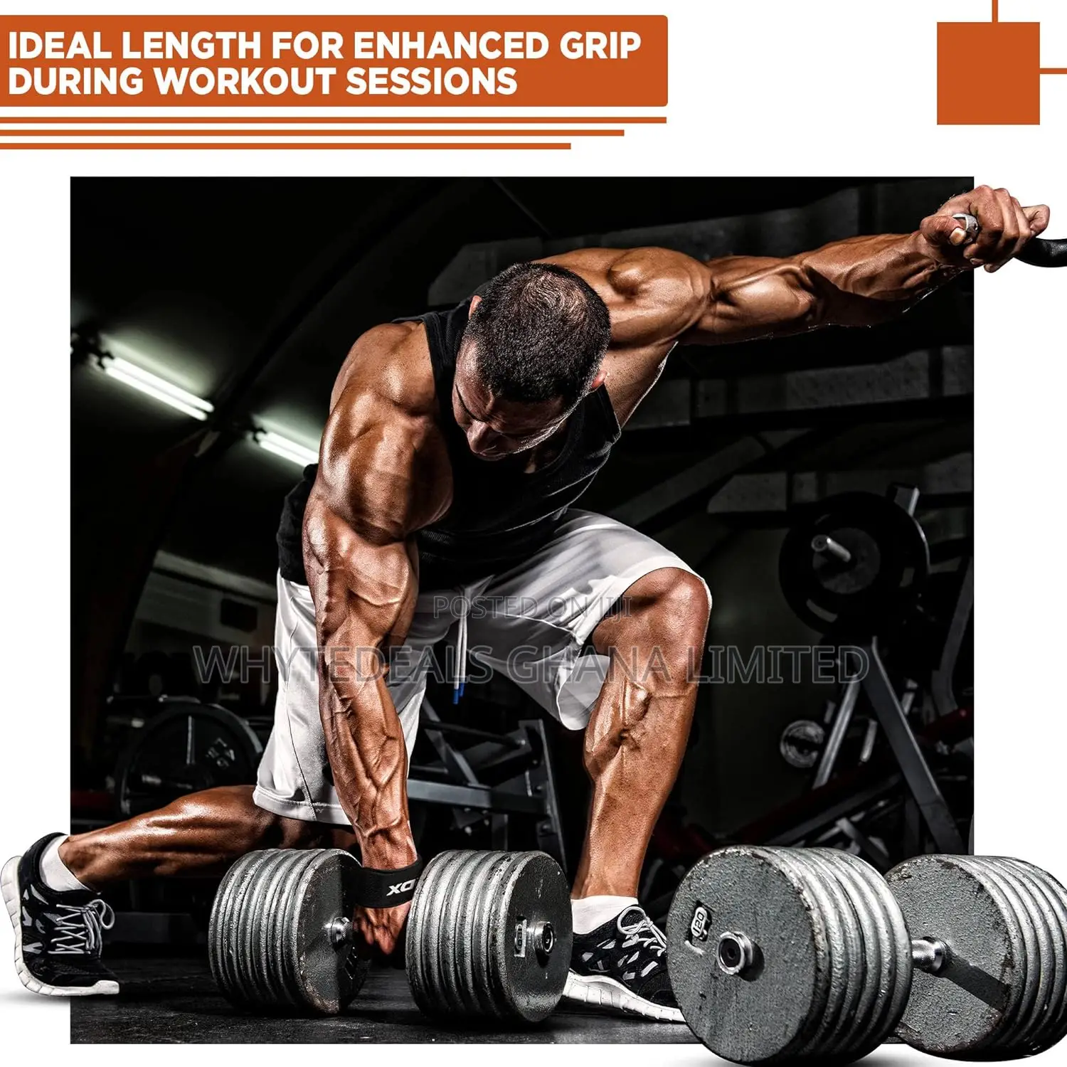 RDX S4 Lifting Wrist Wraps+Gym Straps-Strength Training
