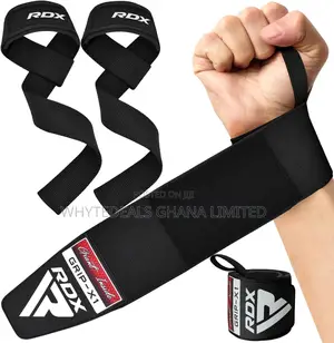 RDX S4 Lifting Wrist Wraps+Gym Straps-Strength Training