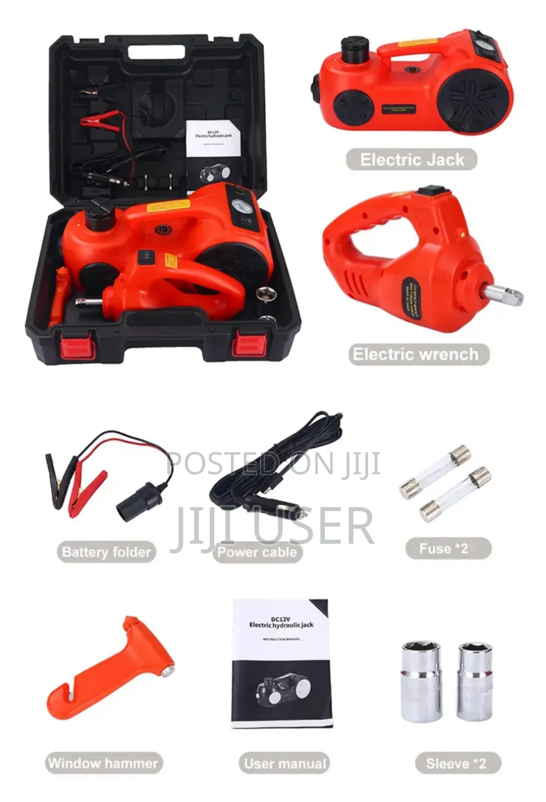 5 in 1 Hydraulic Car Jack and Wrench