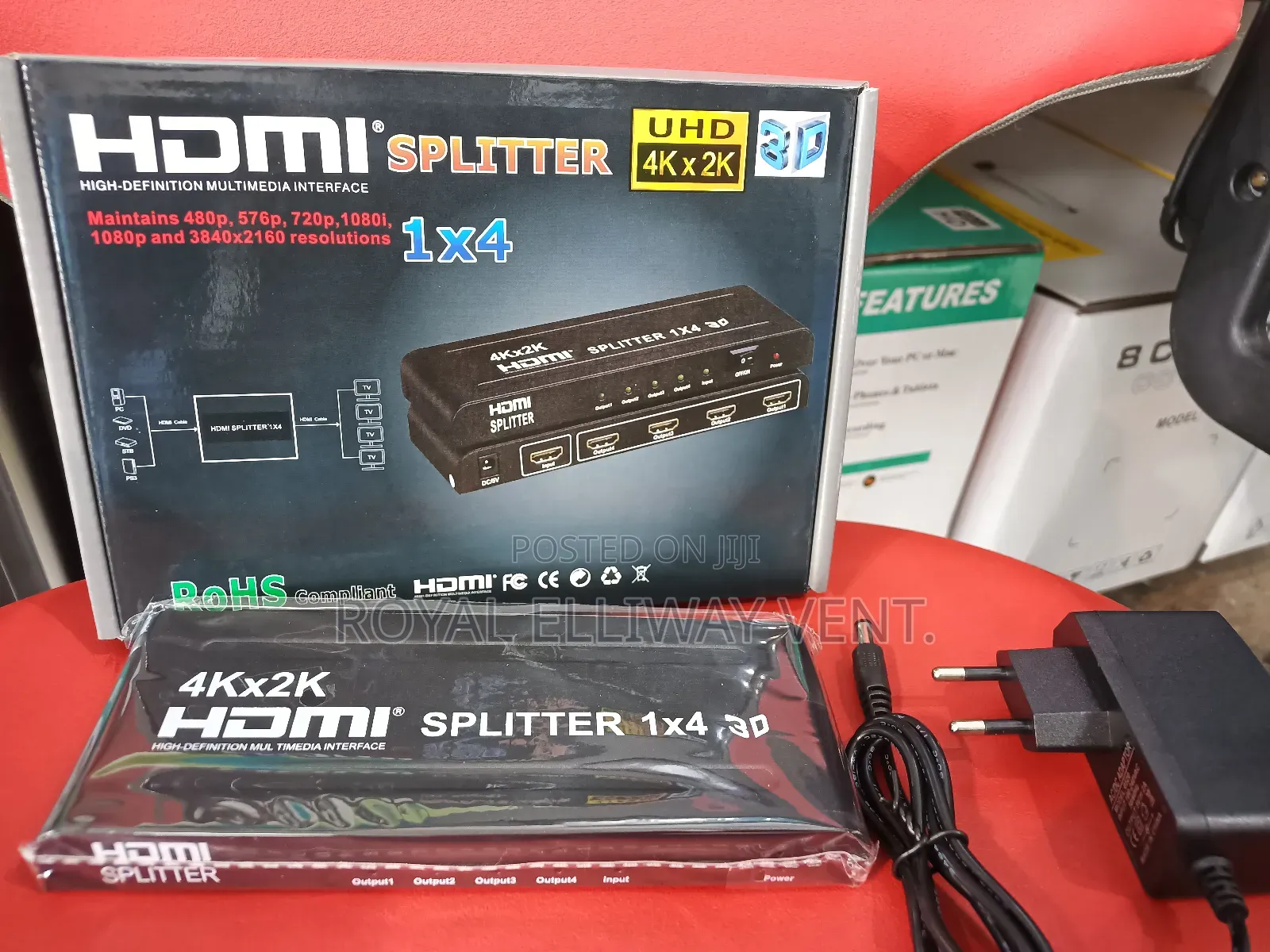 Four Way HDMI Power Splitter