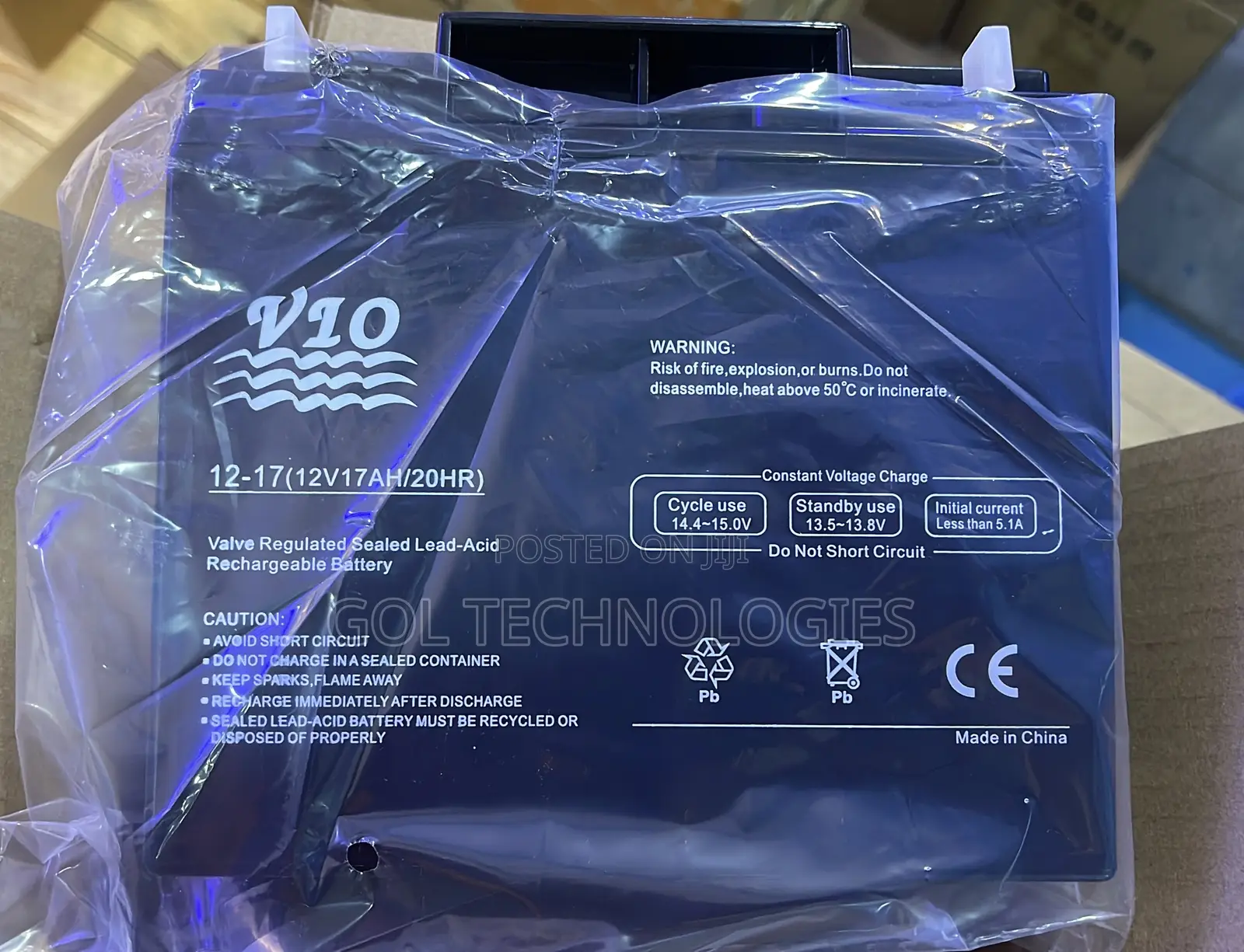 12v17ah Ups Battery 20hr 12-17ah VIO Battery 12v/17ah