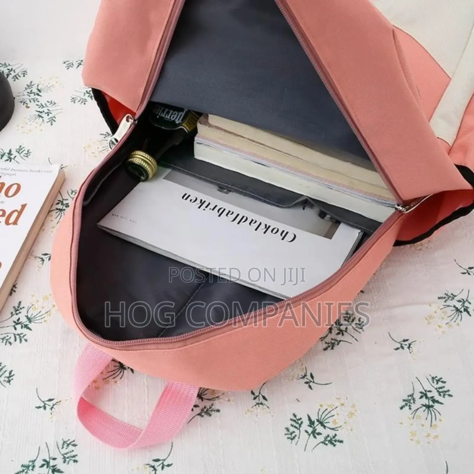 4pcs School Bag Purse Pen Case Travel Laptop Bag Backpack