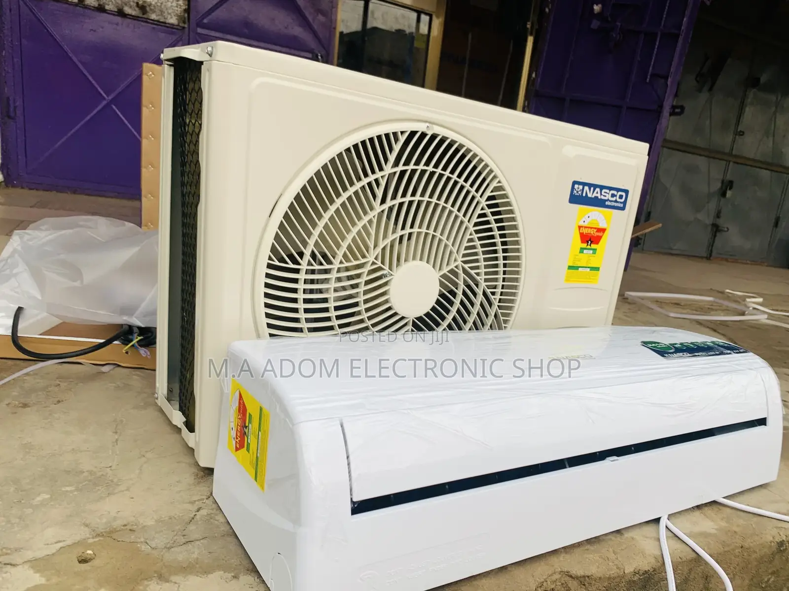 Nasco Split Type 2.5hp R410 Air Conditioner(White).