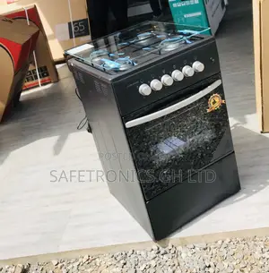 Volcano Oven With Grill 50by50 4 Gas Cooker Black 