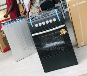 Oven With Grill Volcano 50by50 Black 4 Gas Cooker Essential