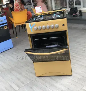 50by50 Oven With Grill Volcano 4 Gas Cooker Gold Elegant 