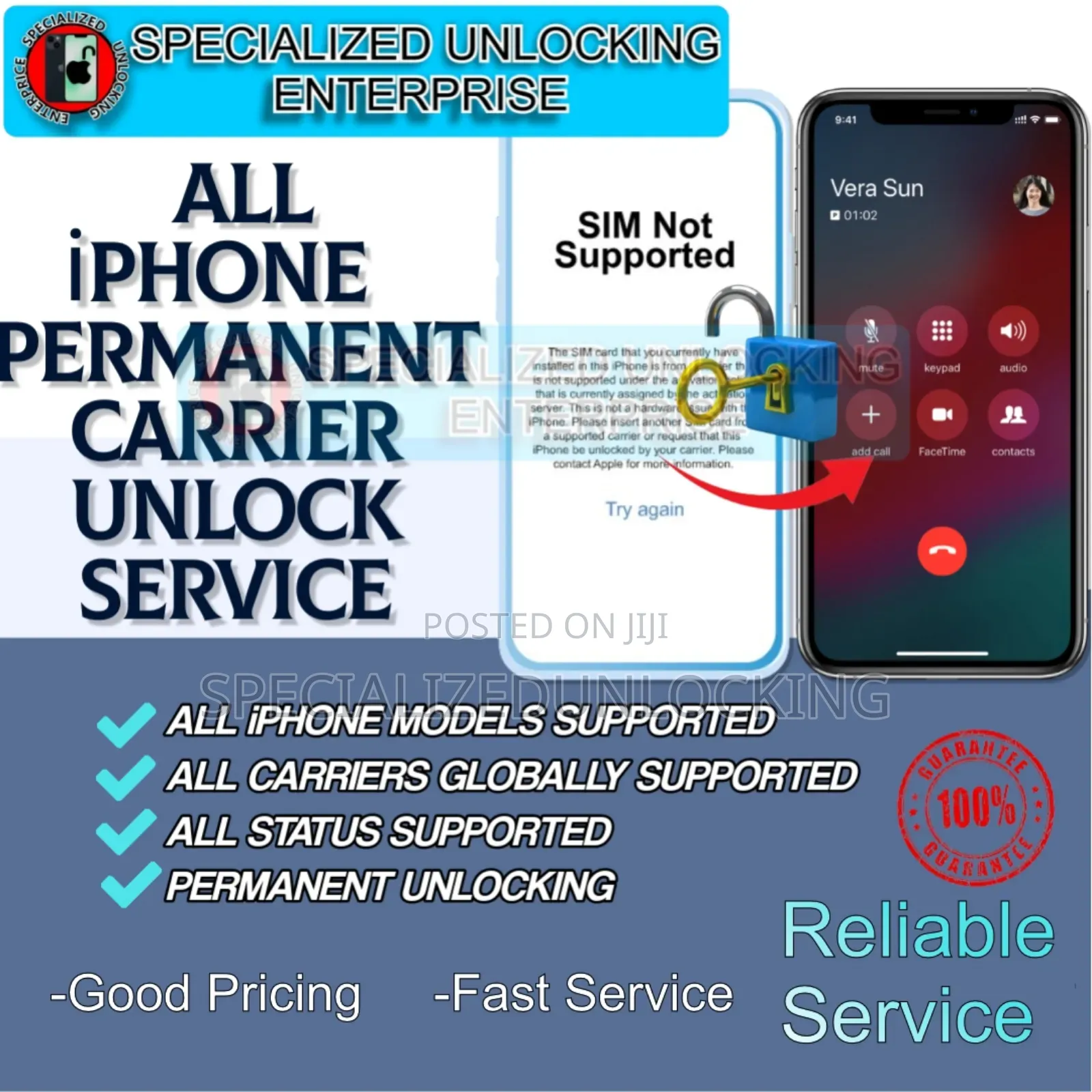 All iPhone Sim/Carrier Unlocking Permanent Service