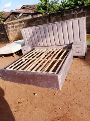 King Size Bed Frame and Side Drawer