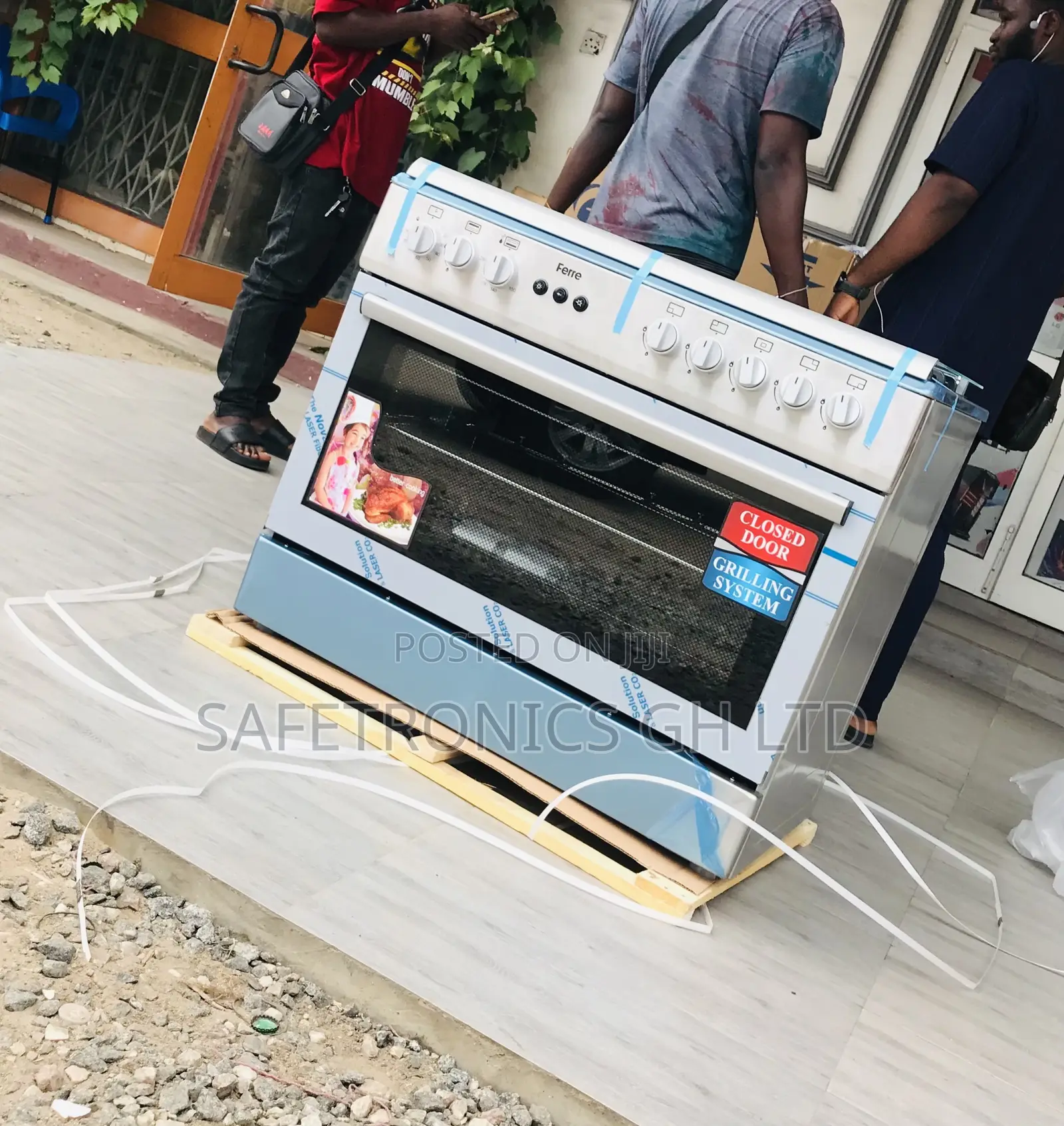 Lastest Ferre 5 Gas Cooker Oven With Grill 60x90 Gray 