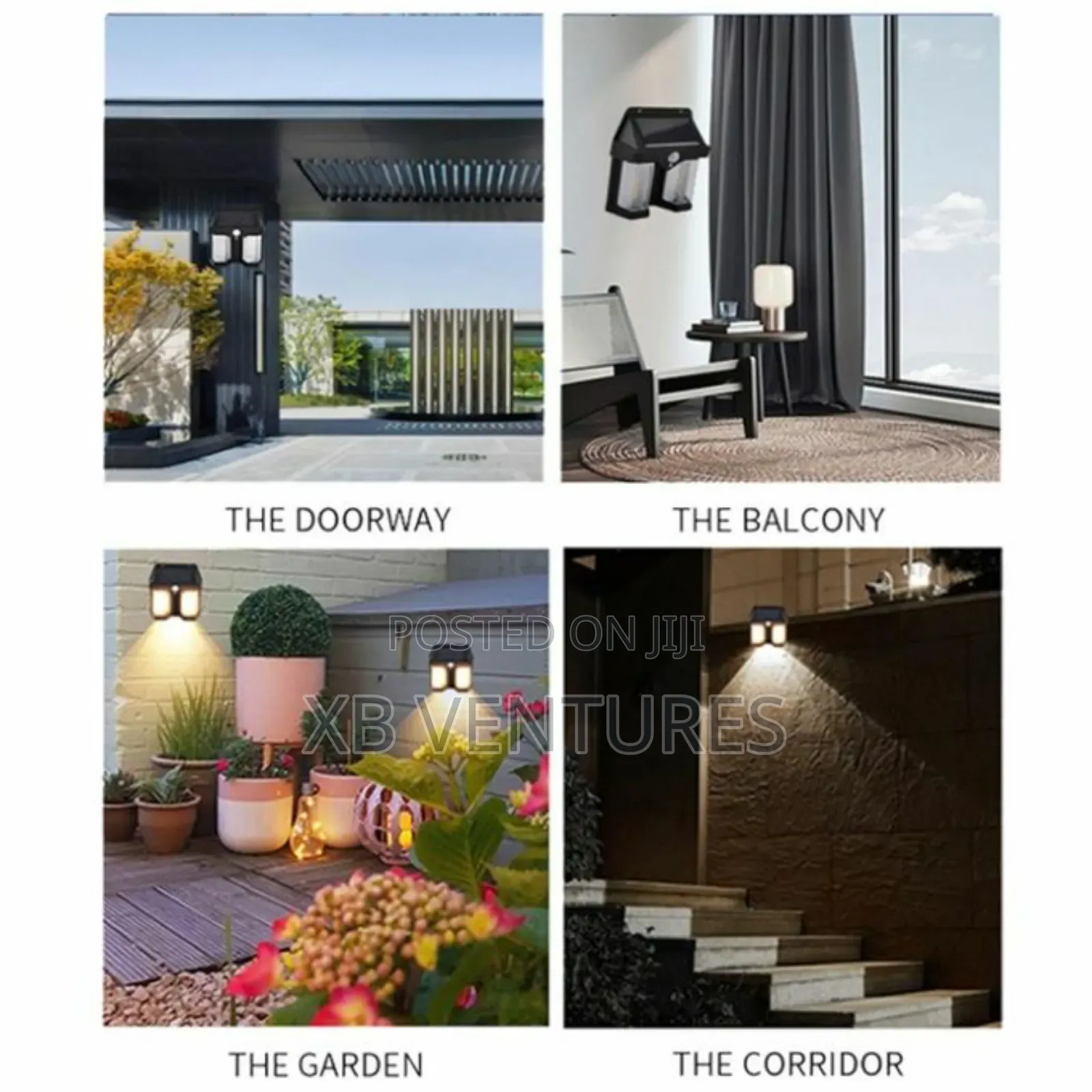 3 Modes Waterproof Tungsten Solar Outdoor Wall Light 2LED