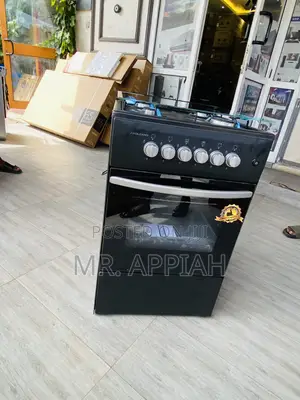 Classic Volcano 50x50 Oven and Grill 4 Gas Cooker(Black).