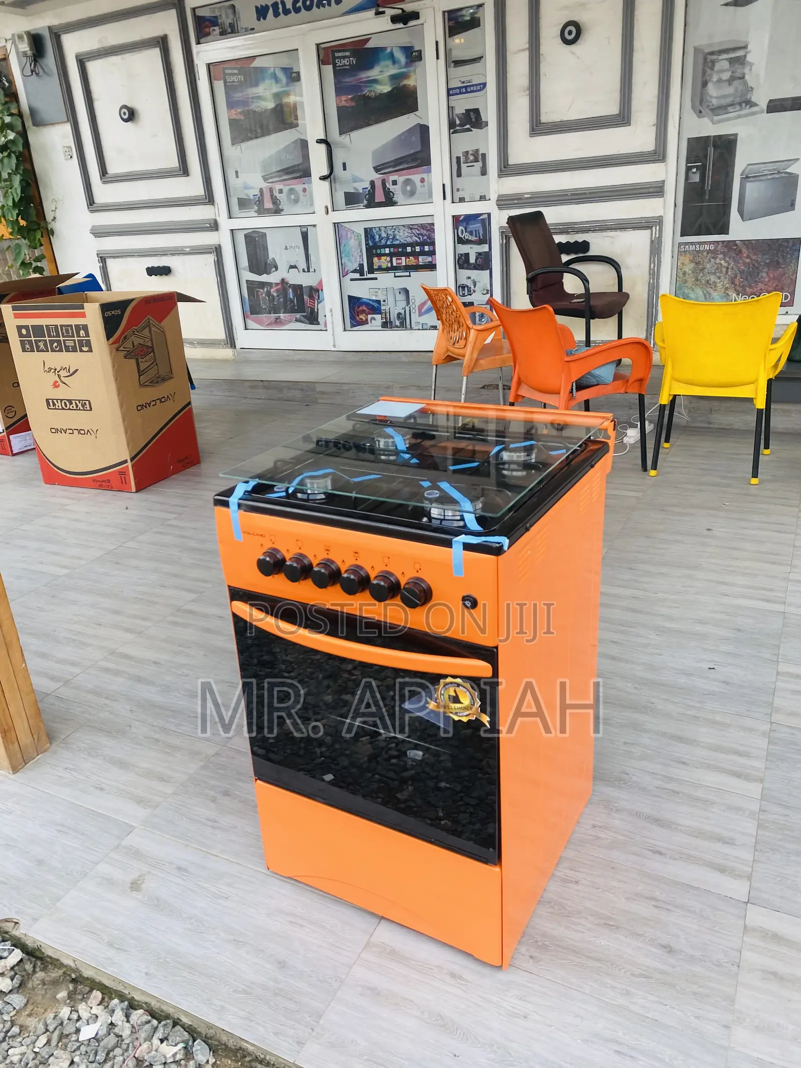 Purchase Volcano 50x50(Orange)50x50 4 Gas Cooker.