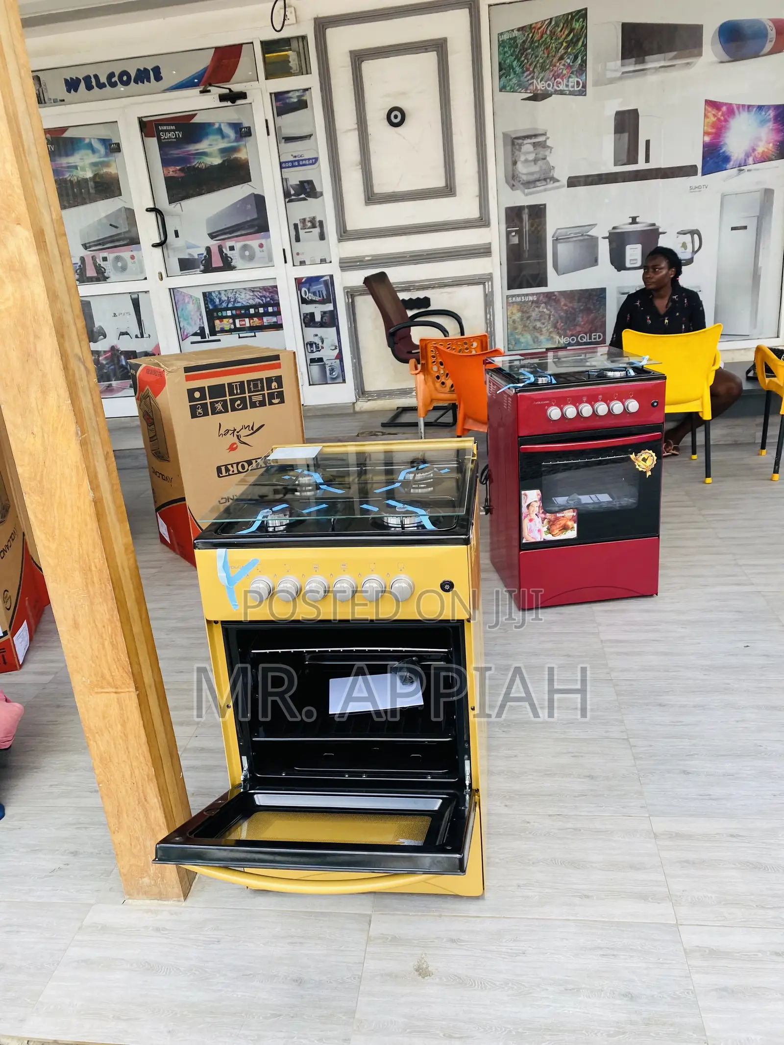 Brand New Volcano 50x50 Gas Oven 4 Burner(Gold).