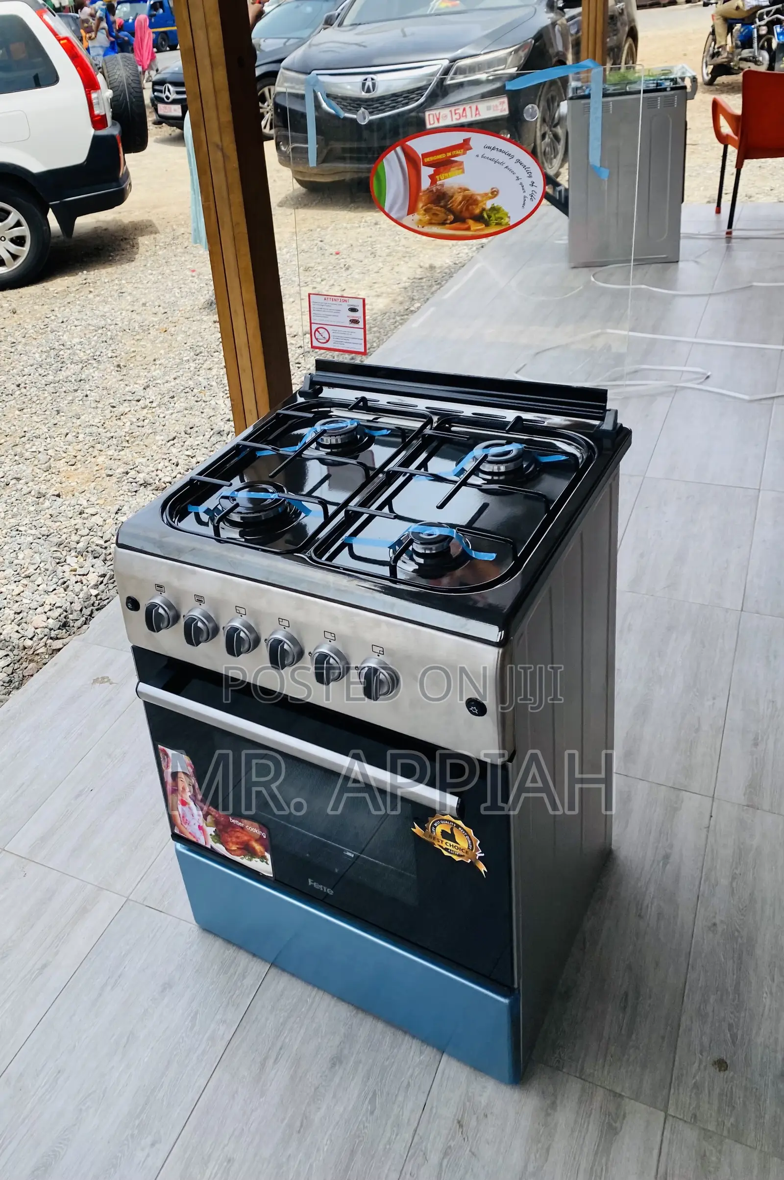 Shop Quality Ferre 60x60 4 Gas Cooker With Oven(Gray).