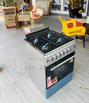 Adorable Ferre 60x60 Gas Oven 4 Burner(Gray).