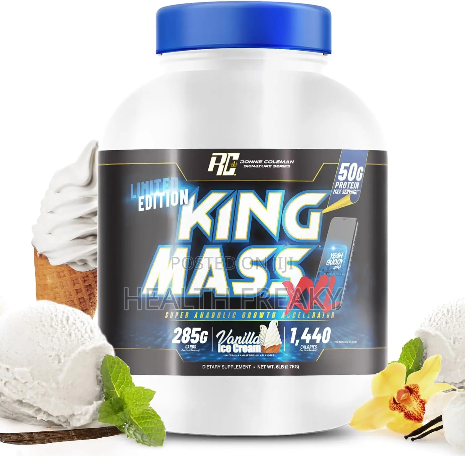 King Mass Gainer Protein Muscle Builder Weight Gainer