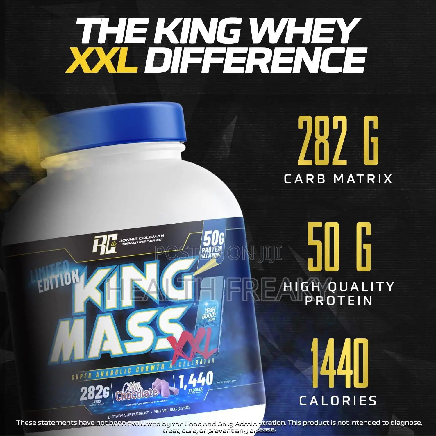 King Mass Gainer Protein Muscle Builder Weight Gainer