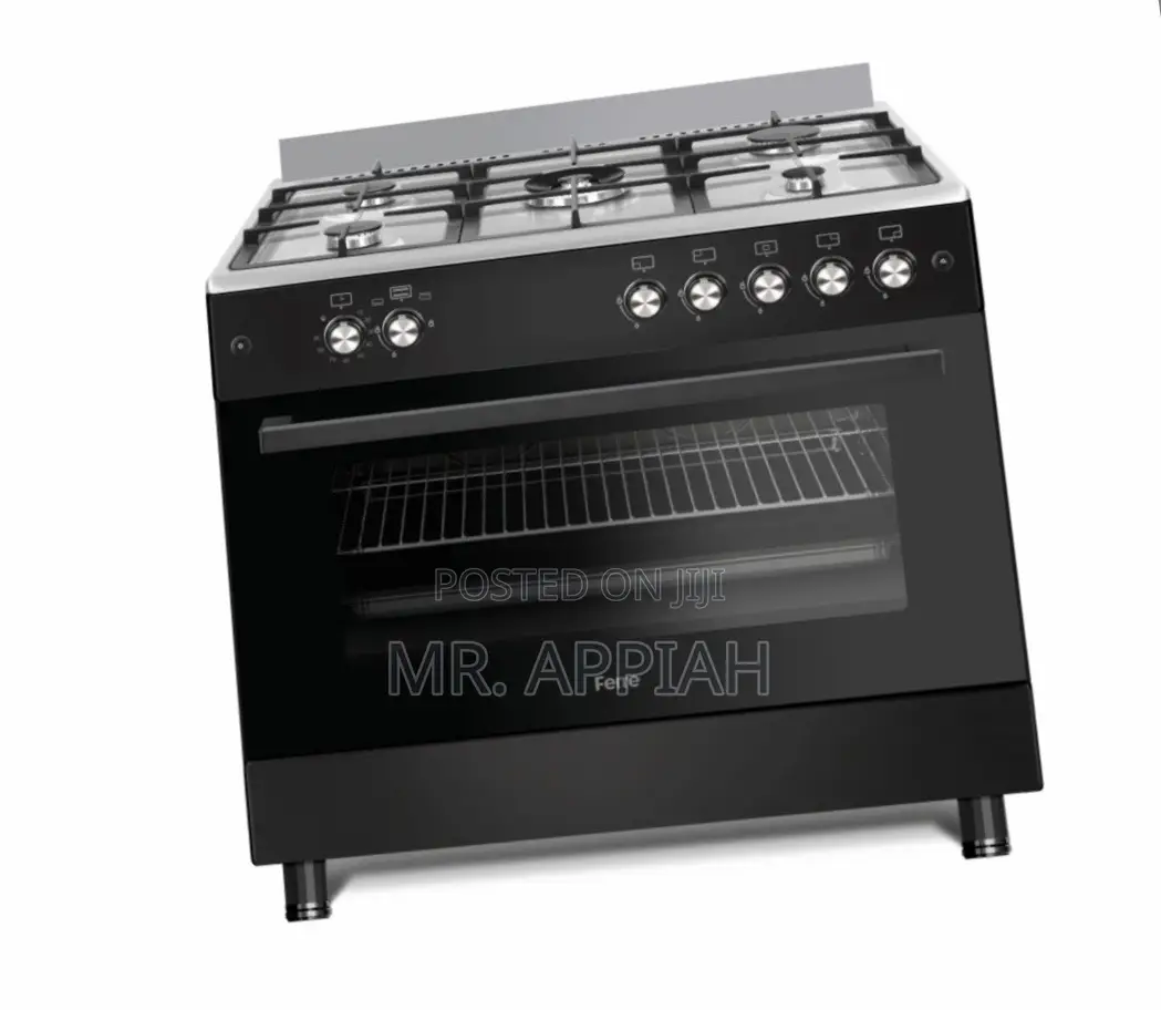 Classic Design Ferre 60x90 5 Gas Cooker With Oven(Black).