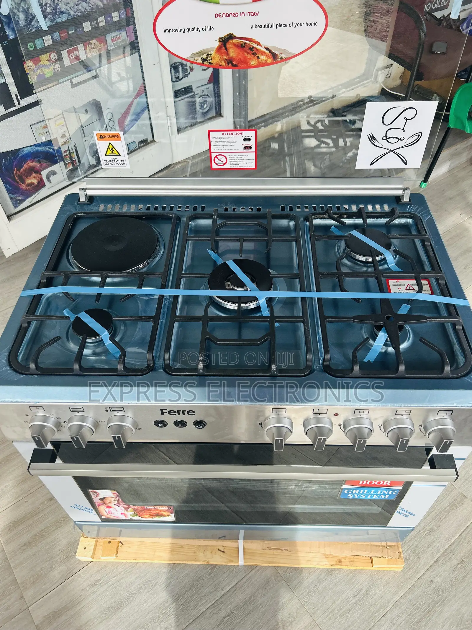 Turkish Made 4+1 Stove Oven Ignition Ferre 60/90