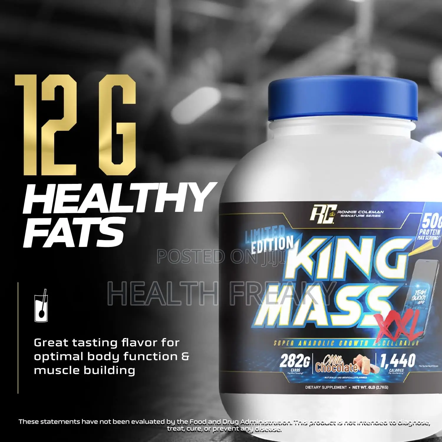 King Mass Gainer Protein Muscle Builder Weight Gainer