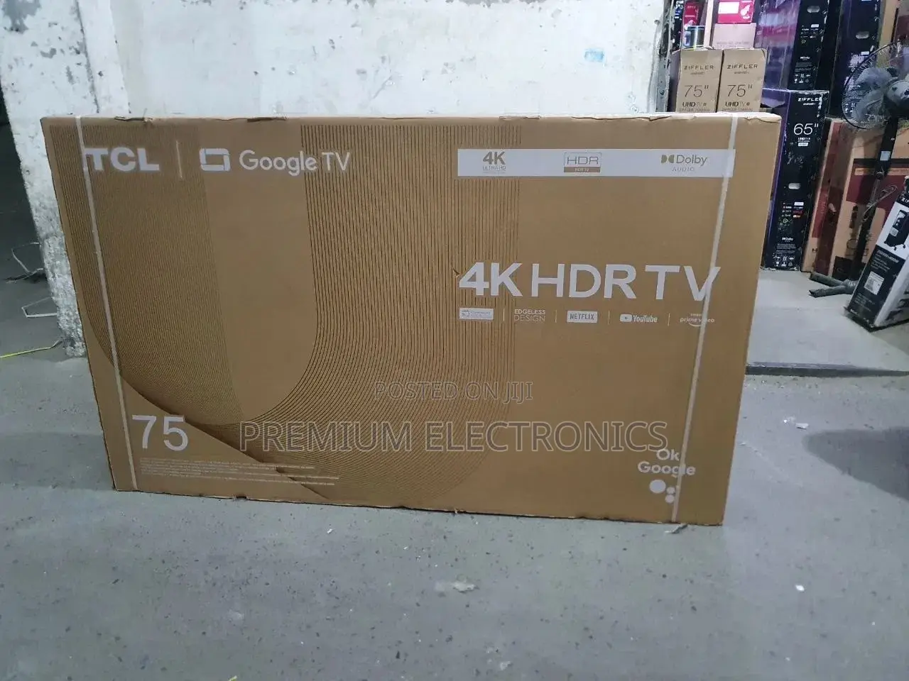 Tcl Enormous Sized 75" Uhd Google, Smart 75p6k Hdr Tv10+ Google
