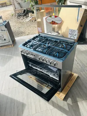 Turkish Made Grey 60/90 5burner Oven Rotisserie