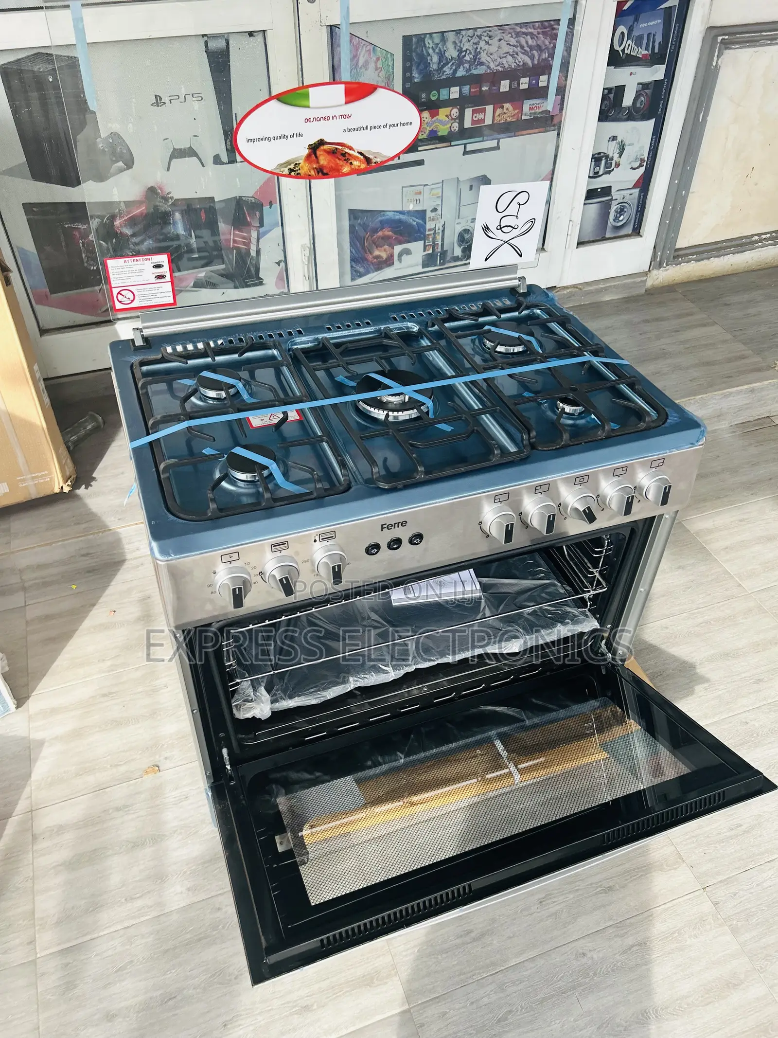 Multi Functional System Oven Ignition 5burner 60/90 Gas