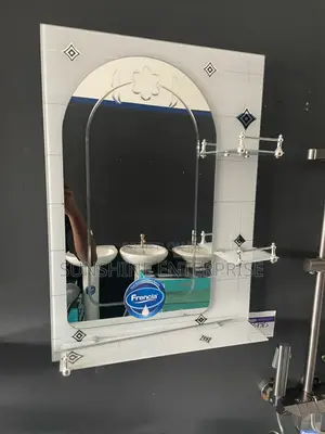 White Bathroom Wall Mirror