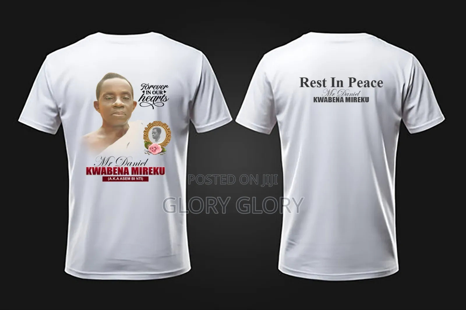 Funeral T Shirt, Broucher, Wedding Broucher, Banner Etc