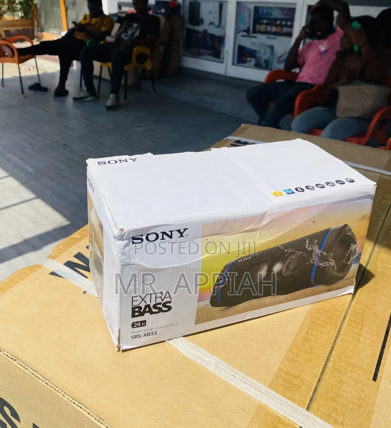 Elegantly Designed Sony XB33 Portable Bluetooth Speaker.