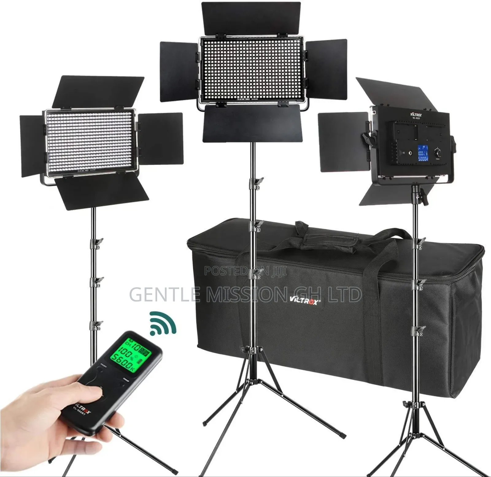 Pro LED 800 Video Light Kit With Batteries Varicolor
