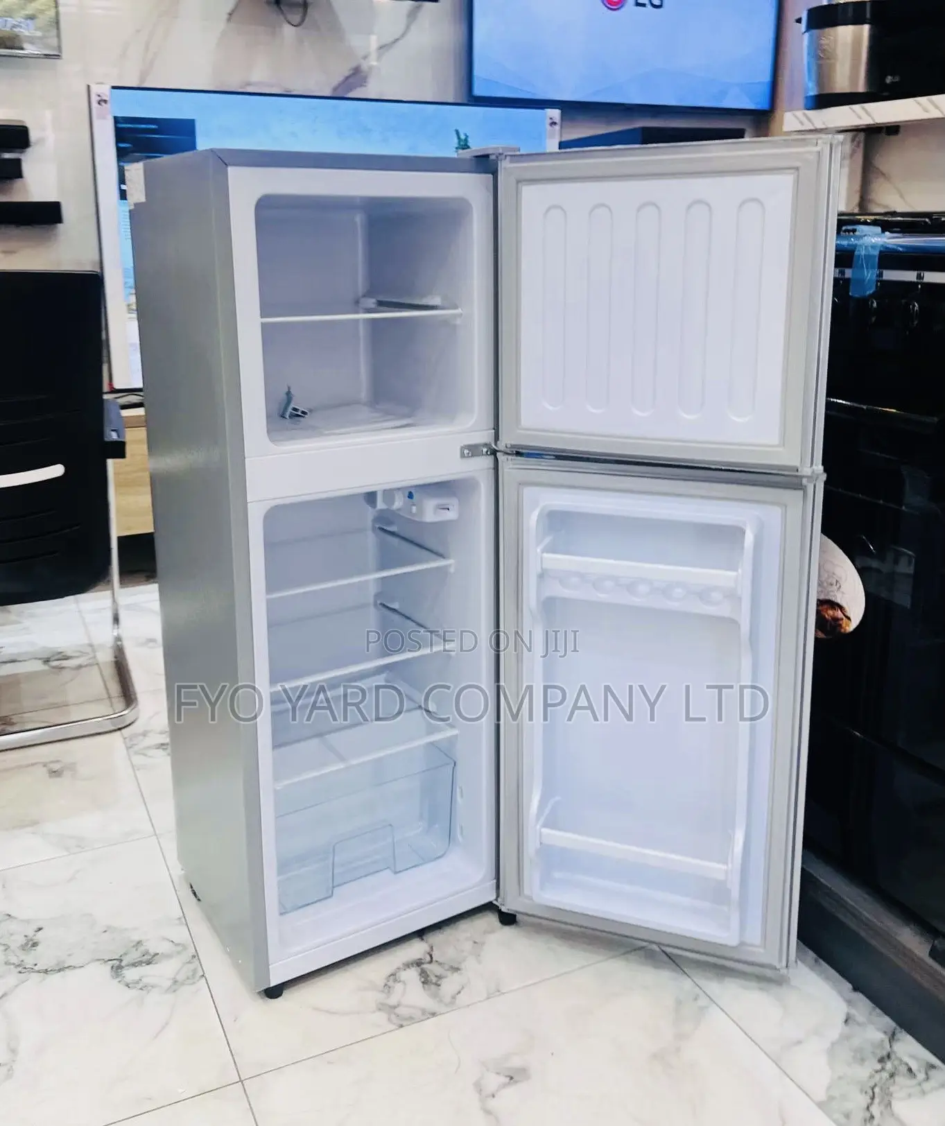 Great Space in Style Nasco 136litres Double Door Fridge