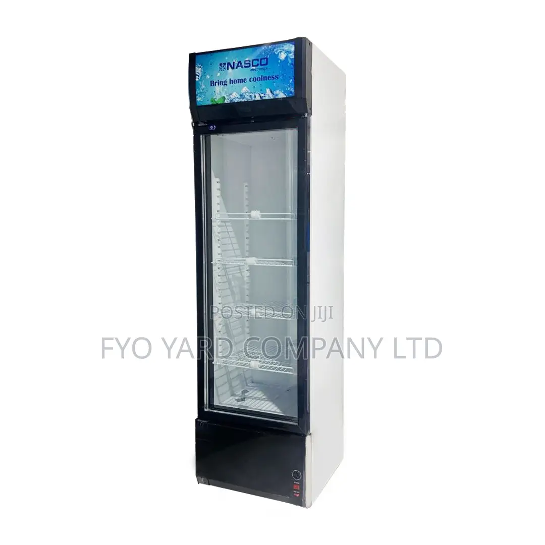 Fast Beverage Cooling Nasco 288liters Door Display Fridge