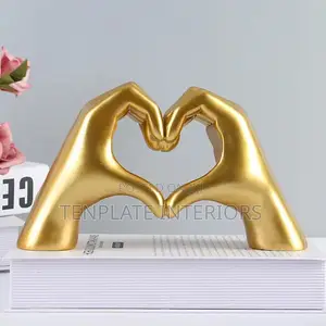 Heart Gesture Ornament Gold