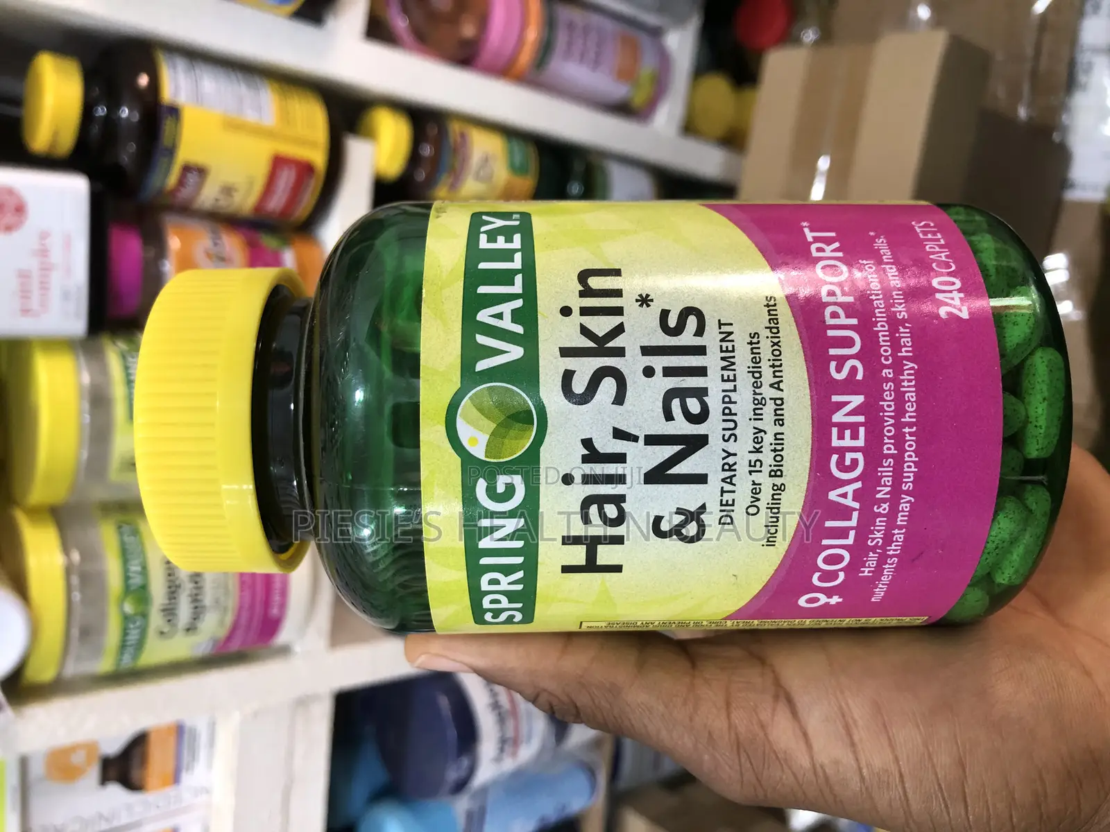 Spring Valley - Hair, Skin Nails+Biotin and Collagen, 240s