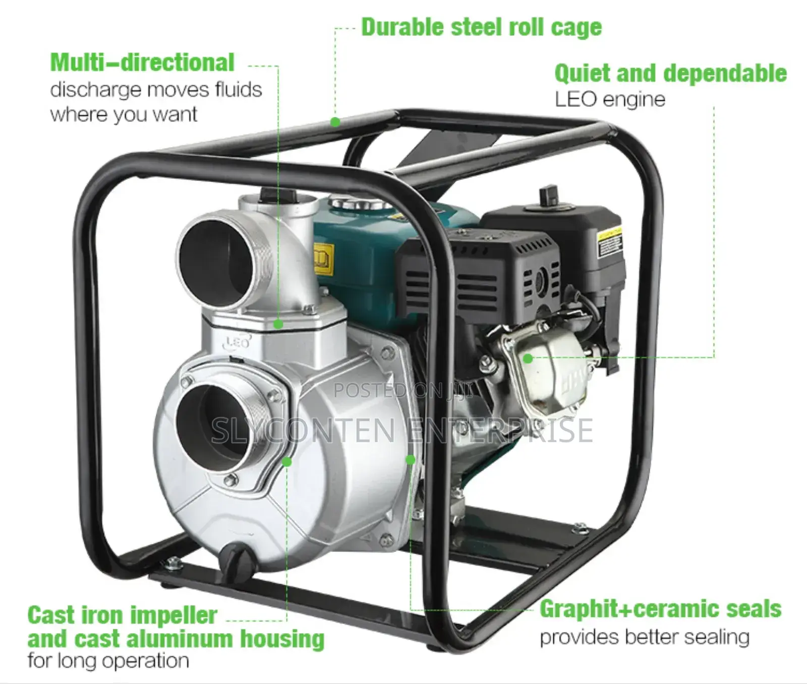 Leo 6.5hp Water Pump (Petrol Engine)