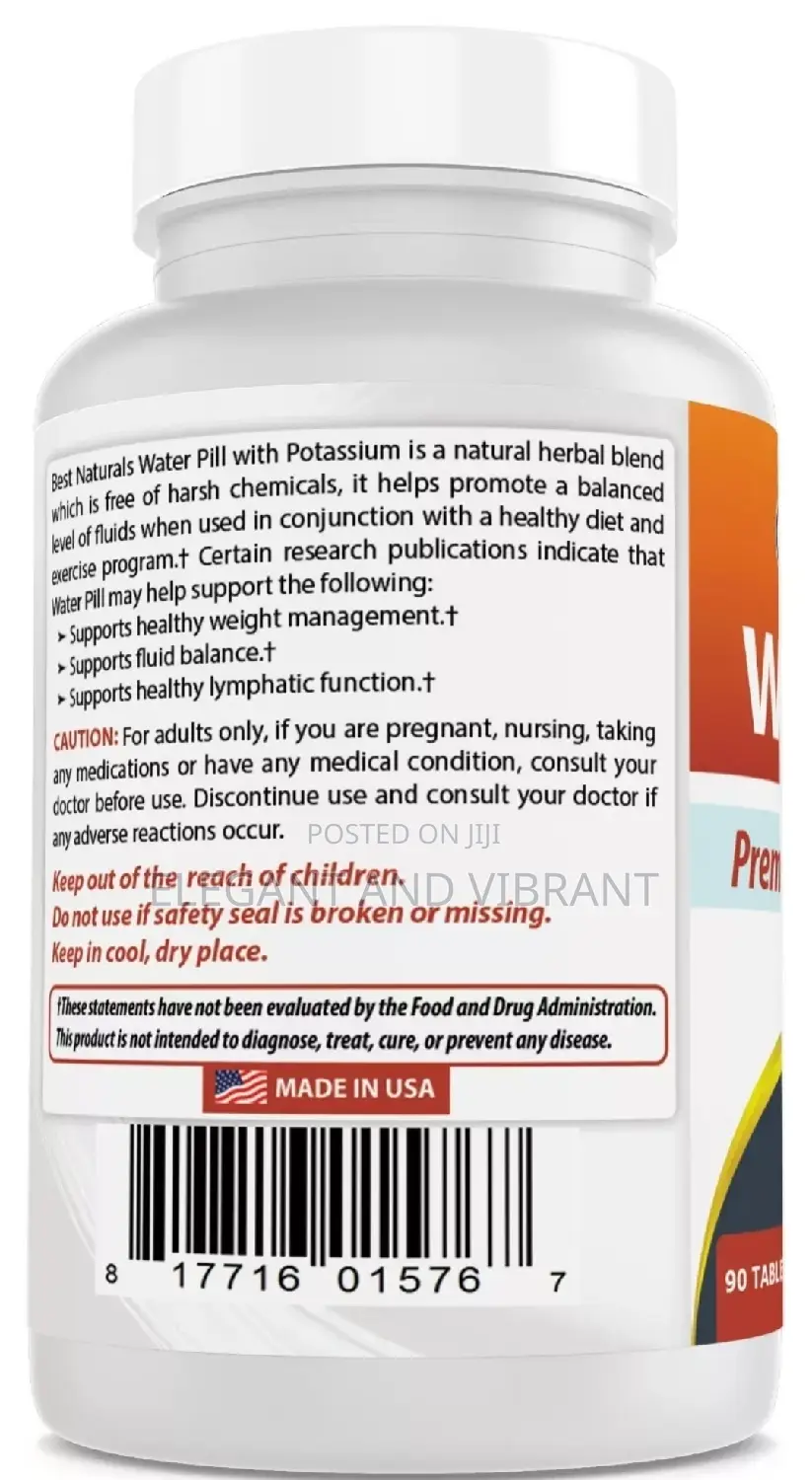 Water Away,90 Tablets, Helps Takes Excess Water Away From the Body