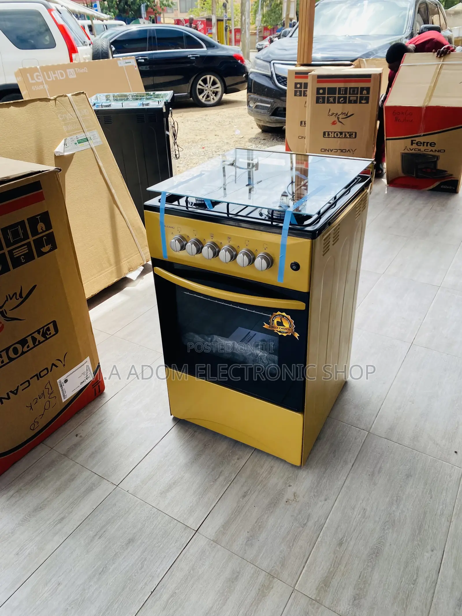 Authentic Volcano 50x50(Gold)4gas Burner With Oven and Grill