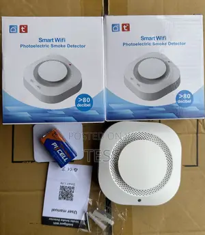 Smoke Detector Wifi Tuya Smart App With 9v Battery.