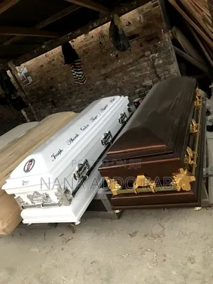 Very Cheap Casket and Coffin for Cool Price Coffe, All White