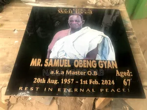 Cemetary Plaque Name and Title Plus Original Picture